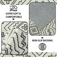 thumbnail image 2 of Area Rug 5x7 Washable Rug Dark Brown Vintage Traditional Distressed Thin Retro Kitchen Indoor Floor Cover Non Slip Carpet Floral Print Mat Living Room Bedroom Dining Room, 2 of 11