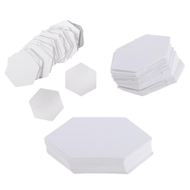Rongfmy 300 Pcs de Papier Hexagonal pour Quilting, 26/42/79mm