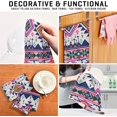 thumbnail image 7 of GZHJMY Aztec Geometric Kitchen Dish Towel Set of 1, Super Absorbent Soft Drying Cloth Tea Bar Towels, 28"x 18", 7 of 7
