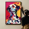 thumbnail image 6 of Dalmatian Dog Canvas Wall Art Poster Prints Colorful Pop Animal Art Wall Decor Dog Picture Artwork Pet Dog Painting Poster for Home Bedroom Living Room Decoration Framed, 6 of 6