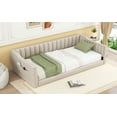 thumbnail image 4 of Newest Twin XL Size Upholstery Daybed and Side Storage pocket,Beige, 4 of 10