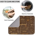 thumbnail image 4 of Coffee Dish Drying Mat - Countertop Mat, Quick Drying, 18"x24", Brown, 4 of 8