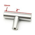 thumbnail image 1 of 2~14Inches Stainless Steel Silver T-type Drawer Cabinet Wardrobe Door Pull Handl, 1 of 5