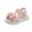 Pink, variant on Girls Summer Dress Sandals Girls Sandals Toddler Little Big Kids Kid Cute Open Toe Flats Dress Sandals Summer Shoes Brown,US 4