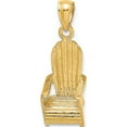 thumbnail image 5 of 14K Yellow Gold 3-D Beach Chair Charm (15.95 X 9) Made In United States k7216, 5 of 5