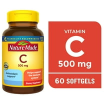 Nature Made Vitamin C 500 mg Softgels, Dietary Supplement for Immune Support, 60 Count