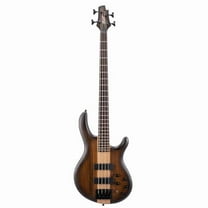 Cort Guitars C4PLUSOVMHABB-U Artisan Series C4 Plus OVMH Bass Guitar, Antique Brown Burst