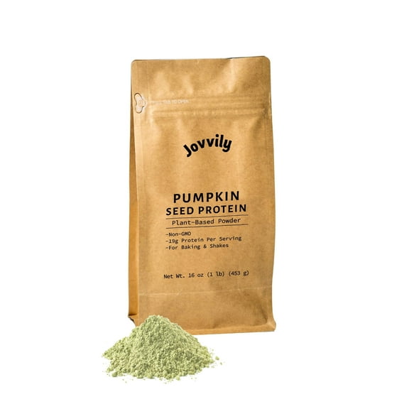 Jovvily Pumpkin Seed Protein - 1 lb - Nutty Flavor - Breads & Smoothies - Vegan