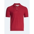 thumbnail image 5 of Free Assembly Men's Boucle Polo Sweater with Short Sleeves, Sizes XS-3XL, 5 of 6