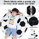 Lukeight Stuffed Animal Storage Bean Bag Chair for Kids, Zipper Storage Bean Bag for Organizing Stuffed Animals, Soccer Bean Bag Chair Cover, (No Beans) X-Large - image 5 of 7