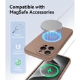 thumbnail image 2 of Magnetic for iPhone 15 Pro Max Case, [Compatible with Magsafe] [Food Grade Silicone] Upgraded Camera & Screen Protection Phone Case with [2 Screen Protectors], 6.7 inch, Light Brown, 2 of 15
