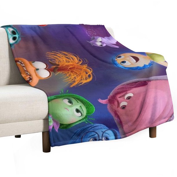 Manta de tela de superficie vertical súper suave de varios tamaños de Inside Out, acogedora y cálida, adecuada para cama, sofá, campamento, viajes, para todas las estaciones, liviana y compacta de 40