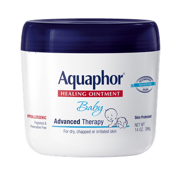 Aquaphor Baby Healing Ointment Advanced Therapy Skin Protectant, Dry Skin and Diaper  Ointment, 14 Oz Jar