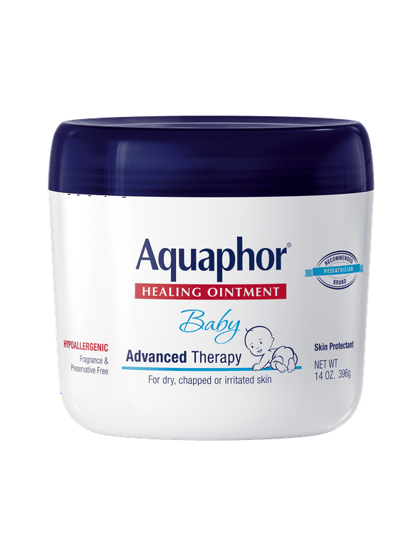 Aquaphor Baby Healing Ointment, Baby Skin Care and Diaper Rash, 14 oz.