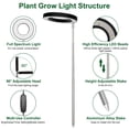 thumbnail image 4 of LED Growing Lights for Indoor Plants,  Smart Full Spectrum USB Small Plant Lights with Auto On/Off Timer for Home Decoration, Height Adjustable for Home Decoration, 4 of 7