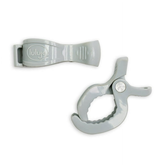 Lulujo - 2pack Stroller Clips - Grey