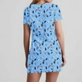 thumbnail image 5 of Dress for Women Short-sleeved V-neck Summer Print Casual Dress, 5 of 5