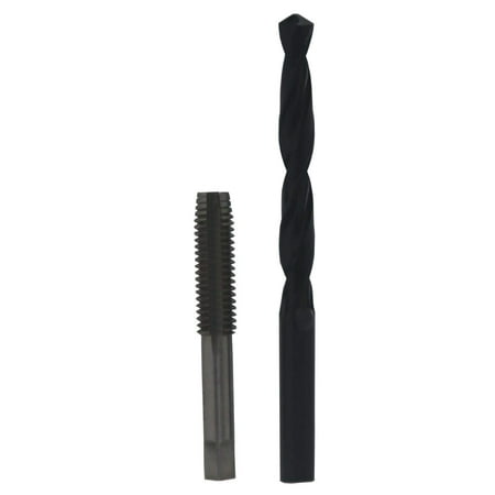 UPC: 0887861289979 | 5/8 -18 High Speed Steel Plug Tap and 37/64 High Speed Steel 1/2 Shank Drill Bit