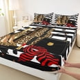thumbnail image 4 of Erosebridal Brown Leopard Cheetah Print Full Size Sheets,Fashion Women High Heels Girls Gifts Bed Sheets For Adults 4-Piece, 4 of 6