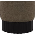 thumbnail image 3 of Pemberly Row Contemporary Boucle Fabric Ottoman/Stool in Olive/Black, 3 of 6