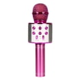 thumbnail image 1 of Microphone Noise Reduction Rechargeable Karaoke Microphone Wireless Portable LED Mic, Pink, 1 of 9