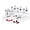 Deep Red, Wine Red, Bright Red, Crimson Red, Glass Red Cat Eye, Gold Glitter, variant on RUBY VIBE CO Blossom Dream Jelly Gel Nail Polish Set, 6 Pastel UV/LED Soak-Off Sheer Glossy Shades