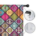 thumbnail image 4 of Blackout Kids Curtains,Multicolor Ethnic Geometric Patchwork Pattern Childrens Insulated Curtains Set Of 2,Bedroom Essentials,Toddler Room Decor 42x63in(106x160cm), 4 of 5