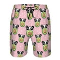 thumbnail image 3 of Pofeuu Panda Avocado Prin Men's Swim Trunks Quick Dry Bathing Suit Swimming Board Shorts Mesh Lining Beach Swimwear-X-Large, 3 of 6