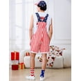 thumbnail image 2 of American Flag Overalls Men,250th Anniversary USA Hat,Patriotic Socks,3 Pcs for 4th of July Outfits Labor Day(American Flag,XL), 2 of 9