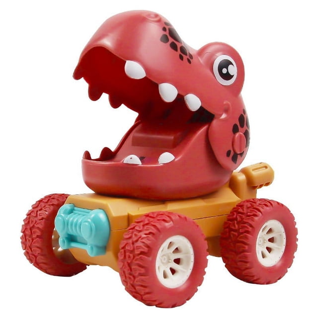 Juguete de camión de dinosaurios, juguetes de dinosaurios, juego de 3 dinosaurios coloridos, juguetes Press & Go, juguetes de animales novedosos, regalos de cumpleaños de Navidad