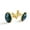 Color 3, variant on Men's Classic Stainless Steel, Galaxy Alien Stands Earth Cufflinks Business Wedding Shirts, Golden