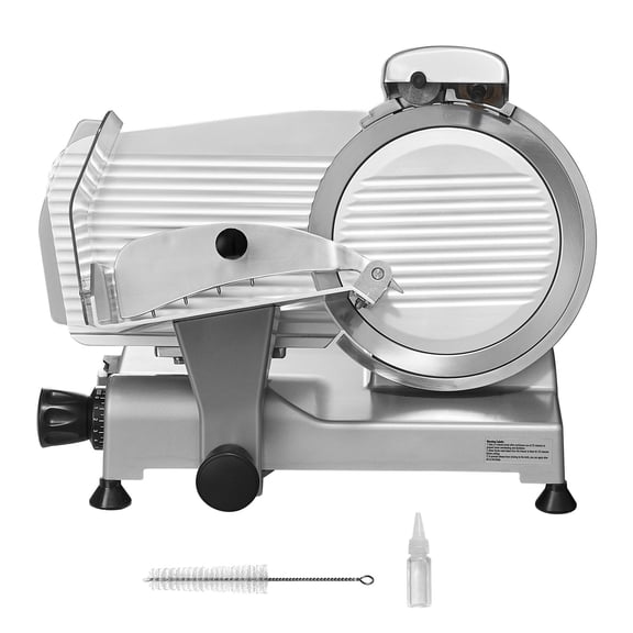 KFFKFF Meat Slicer 340W Electric Deli Food Slicer with 10 inch SUS420 Blade
