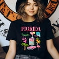 thumbnail image 3 of Colorful Florida Travel Shirt – Flamingo, Palm, and Margarita Beach Tee , Royal, Size 5XL, 3 of 6