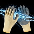 thumbnail image 4 of Guantes Aislantes, Guantes De Trabajo De Goma, Resistencia Al Voltaje De 400 V, 1 Par Para Reparación De Instalación De Equipos, 4 of 7