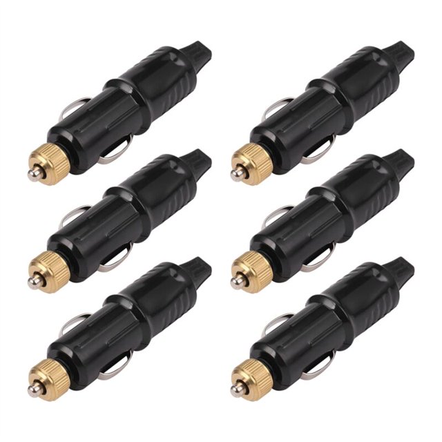 6X Cargador adaptador de enchufe de encendedor de cigarrillos de repuesto de 12/24 V + fusibles