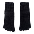 thumbnail image 1 of Five Soft Athletic Mid Tube Casual Breathable Toe Socks Warm Black, 1 of 8