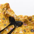 thumbnail image 6 of newwalpole Fashion Little Girls Floral Dress Long Sleeve Ruffled Cute Spring Autumn Yellow for Size 7-8 Years, 6 of 9