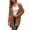Brown, variant on Women's Fall Lightweight Open Front Cardigan Long Sleeve Button Down Loose Outwear with Pockets S-XXL