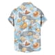 thumbnail image 4 of Ceisia Men's Relaxed Fit Light Blue 3D Shell Starfish Print Hawaiian Shirt Short Sleeve Summer Beach Casual Button Down Shirt (S-5XL) Gifts, 4 of 6