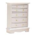 thumbnail image 3 of kusrkot Commode Miniature 1/12 Maison de Poupée 5 Tiroirs Meubles Ornements Blanc, 3 of 9