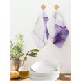 thumbnail image 2 of Marble Purple Kitchen Dish Towels for Drying Dishes Set of 2, Gold White Modern Gradient Ocean Ripple Waffle Weave Microfiber Hand Tea Bathroom Towels Quick Dry & Absorbent Towel 12x12, 2 of 7