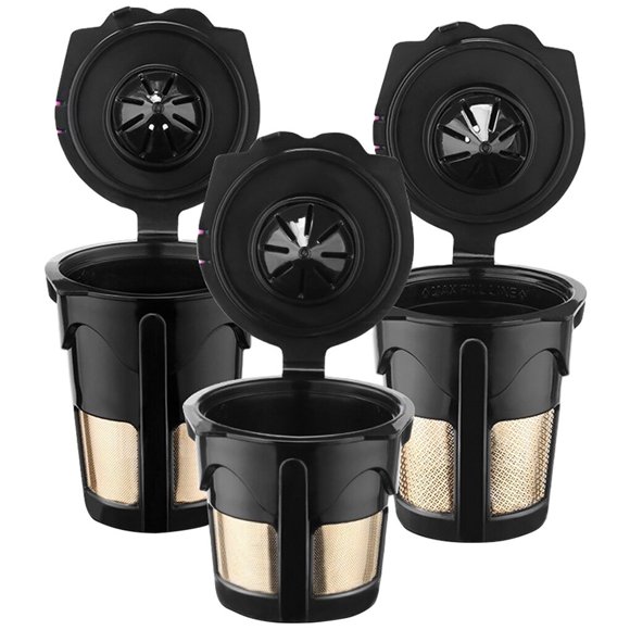 Toystoory Filtro de cápsulas de café reutilizables, colador de malla inoxidable de repuesto para máquina de café 2,0, 3 uds. Juegos de servir café y té