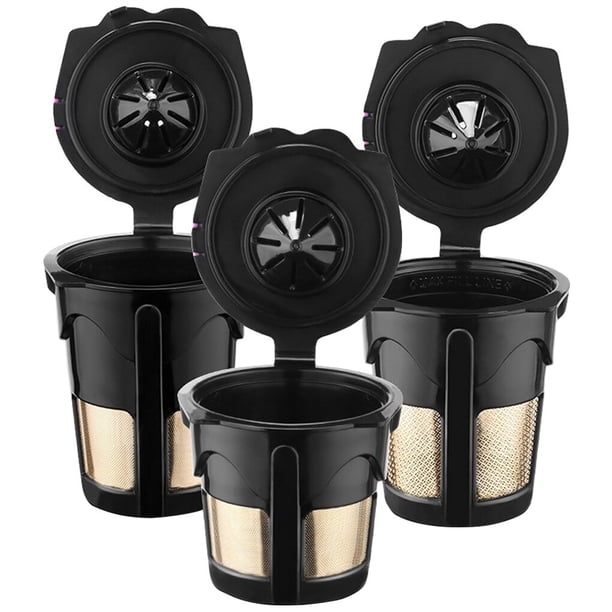 Toystoory Filtro de cápsulas de café reutilizables, colador de malla inoxidable de repuesto para máquina de café 2,0, 3 uds. Juegos de servir café y té