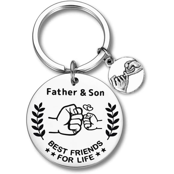 LAICAIW Father Son Gifts from Dad Daddy Birthday Gifts for Dad Gifts from Son Birthday Gifts for Dad Fathers Day Gift Father Son Keychain for Father