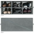 thumbnail image 2 of Sorbus 2-Tier Shoe Organizer Bin, Gray, Holds up to 6 Pairs of Shoes, 1 Count, 2 of 7