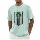 thumbnail image 1 of Tops para hombre, blusas y camisas de cuello redondo y manga corta para hombre, blusas casuales de moda con cuello redondo y manga corta para hombre, blusas para hombre, 1 of 3