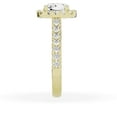 thumbnail image 4 of Unique Moments Lab Grown 3.00 ct Cushion Halo Diamond Engagement Ring 14K Yellow Gold, 4 of 6