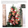 thumbnail image 4 of Moyic Calcetines navideños, adorno colgante de árbol, dulces, dulces, bocadillos de azúcar, bolsa de galletas, calcetines adorables, decoración de Kits de decoración para fiestas Papá Noel Moyic HA069126-01, 4 of 5