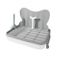 thumbnail image 2 of Inodoro para perros, bandeja de inodoro para entrenamiento de mascotas, urinario, rejilla de malla grande, entrenador para ir al baño, inodoro de esqu gris, 2 of 8