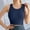 Blue, variant on Womens Yoga Bra Racerback Sports Bra Wide Strap High Elastic Absorbent Backless Bra